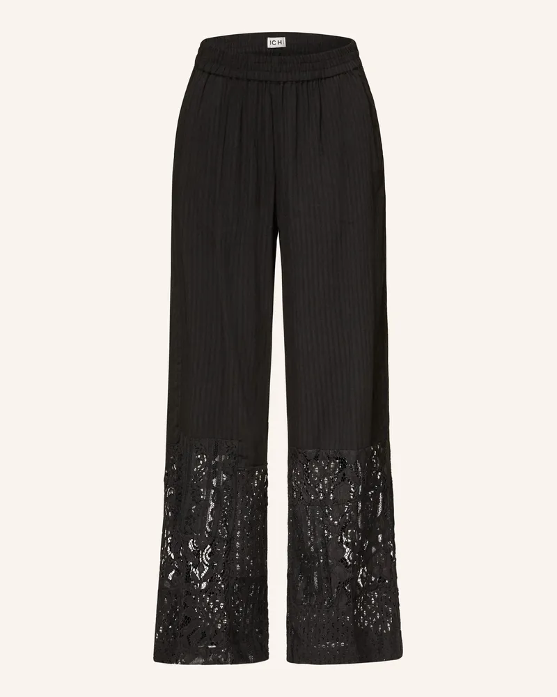 ICHI Marlenehose IHMARILA mit Lochspitze Schwarz