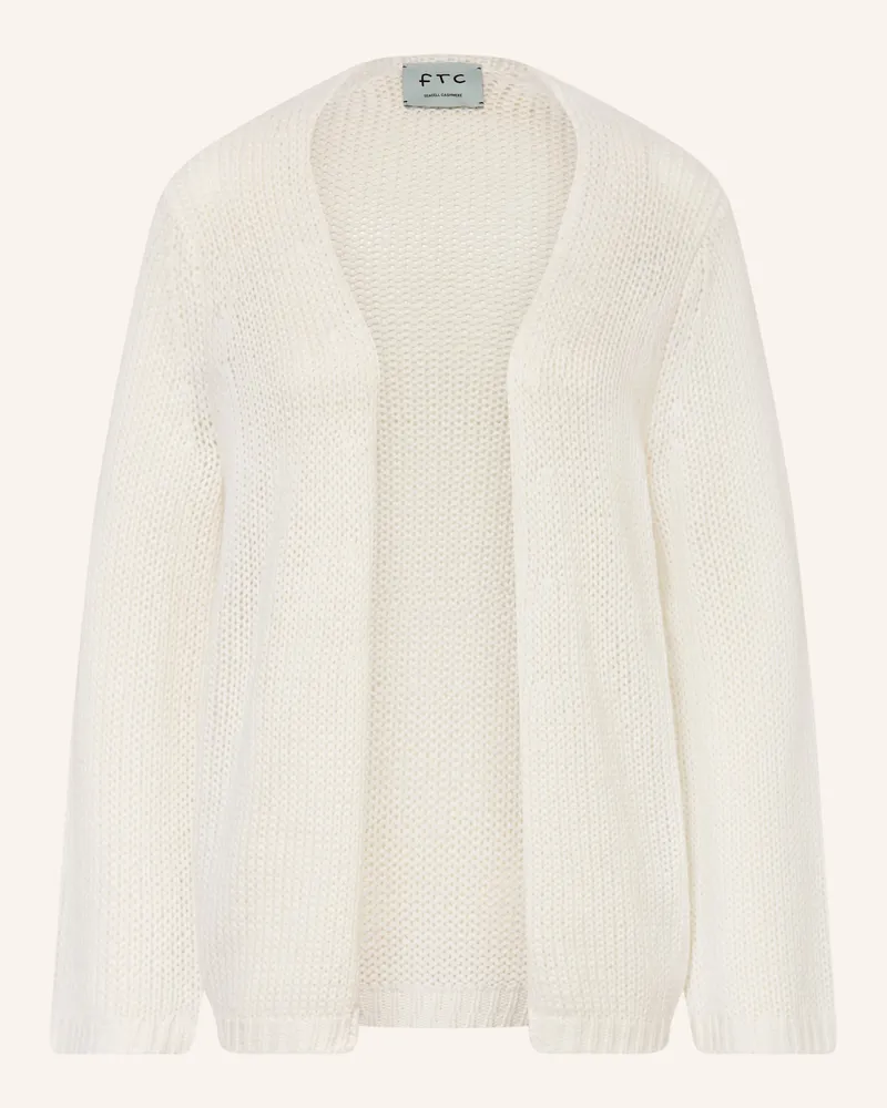 FTC Cashmere Strickhülle Mit Cashmere weiss Ecru