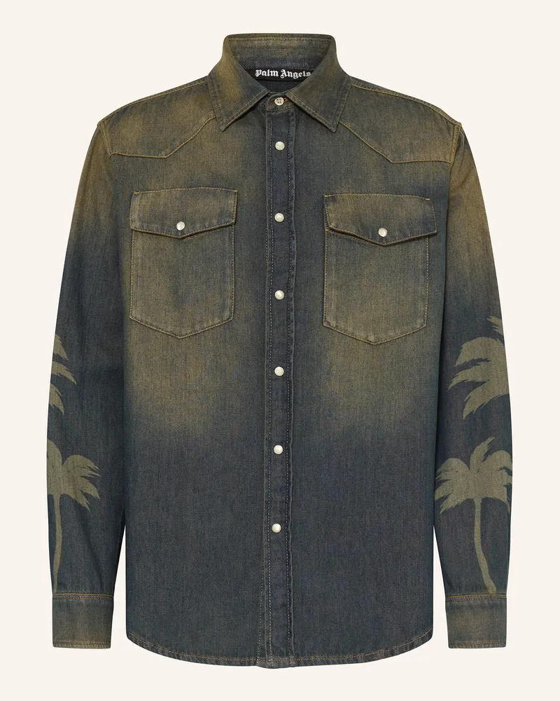 Palm Angels Jeanshemd Brown
