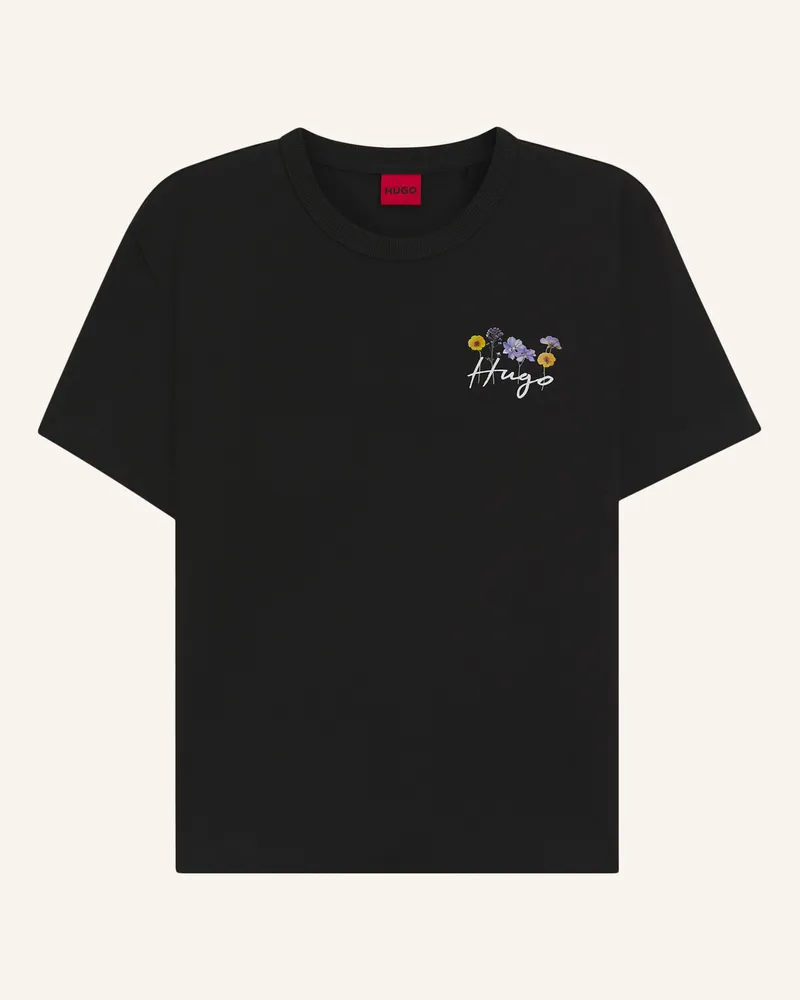 HUGO BOSS T-Shirt Destrel_4 Regular Fit schwarz Schwarz