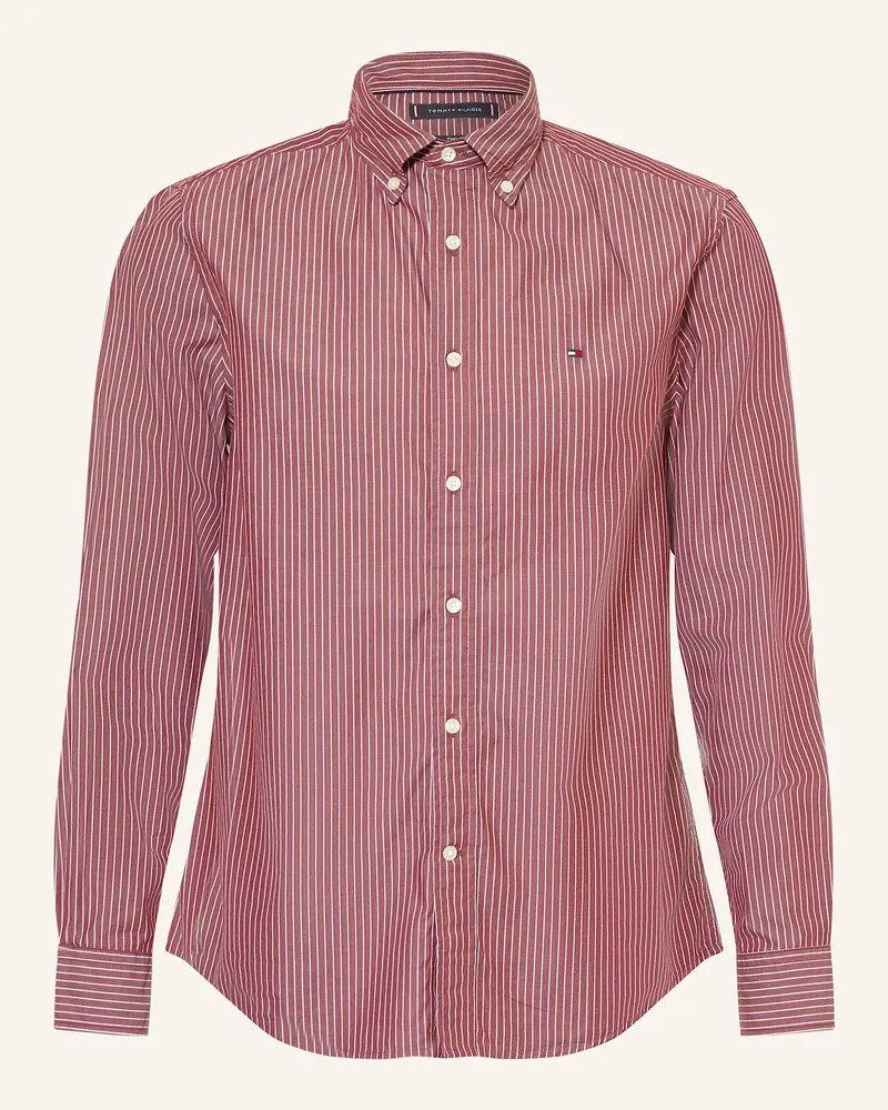 Tommy Hilfiger Hemd Regular Fit Dunkelrot