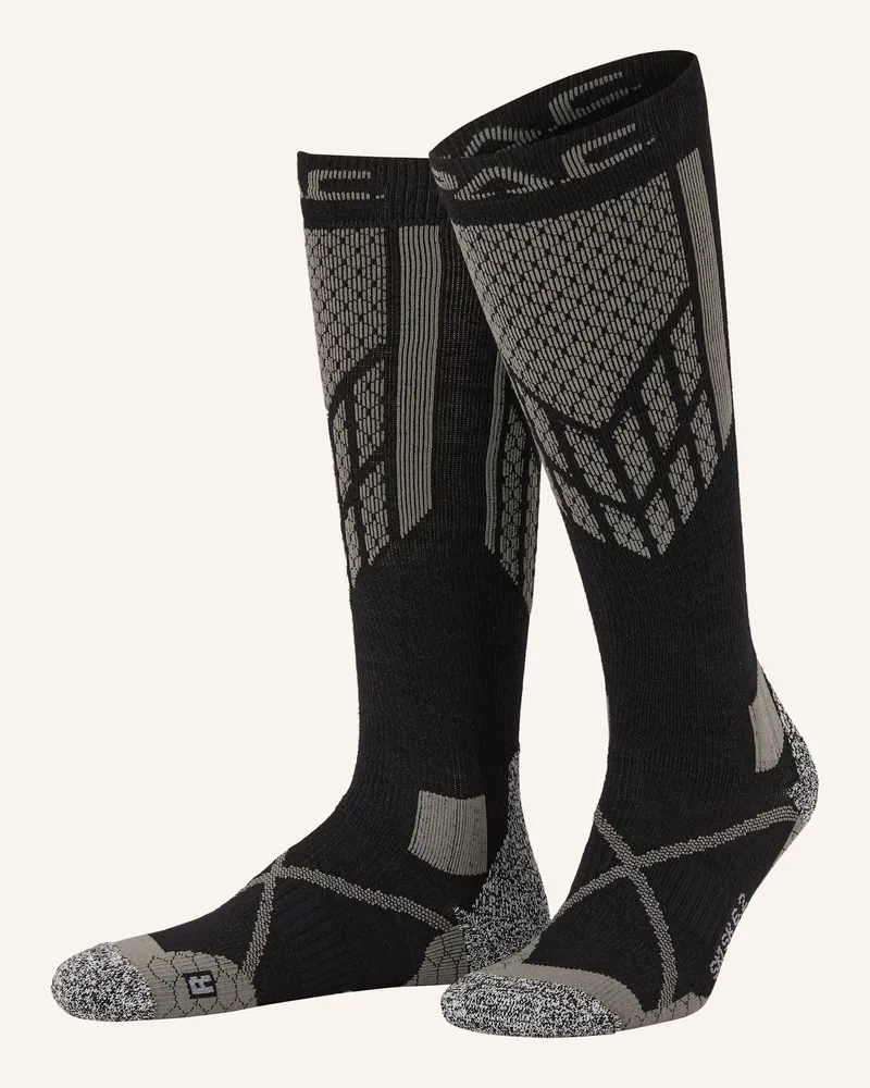 P.A.C. Skisocken SK 6.2 MERINO TECHNICAL PRO Schwarz