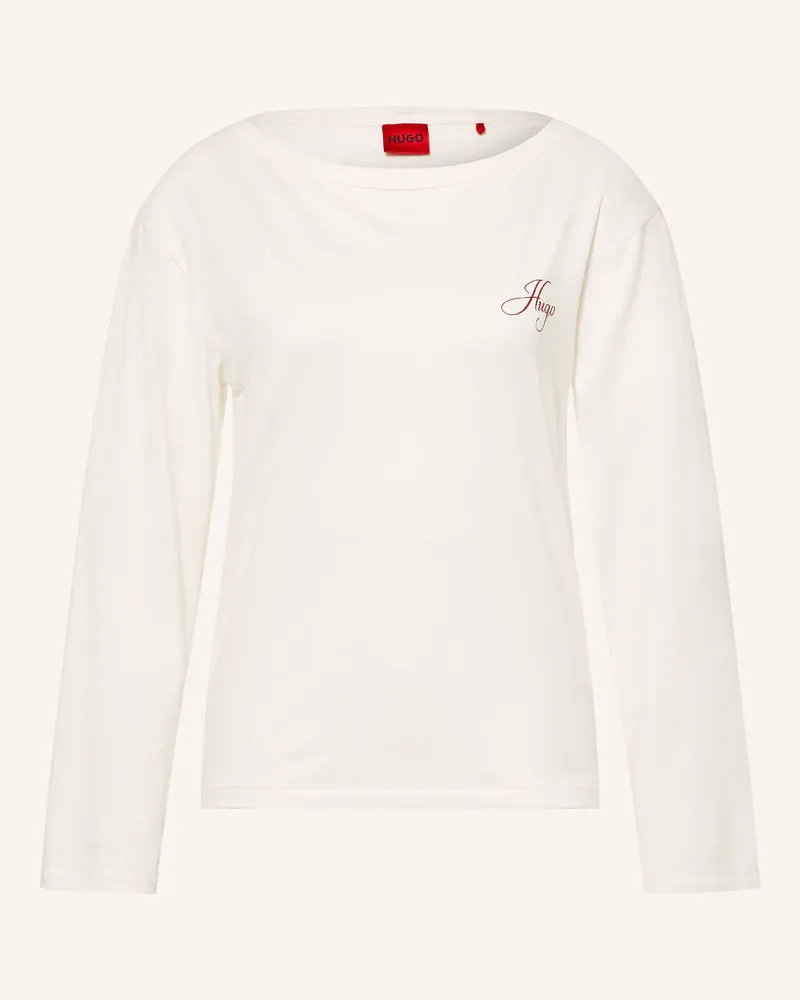 HUGO BOSS Schlafshirt weiss Ecru