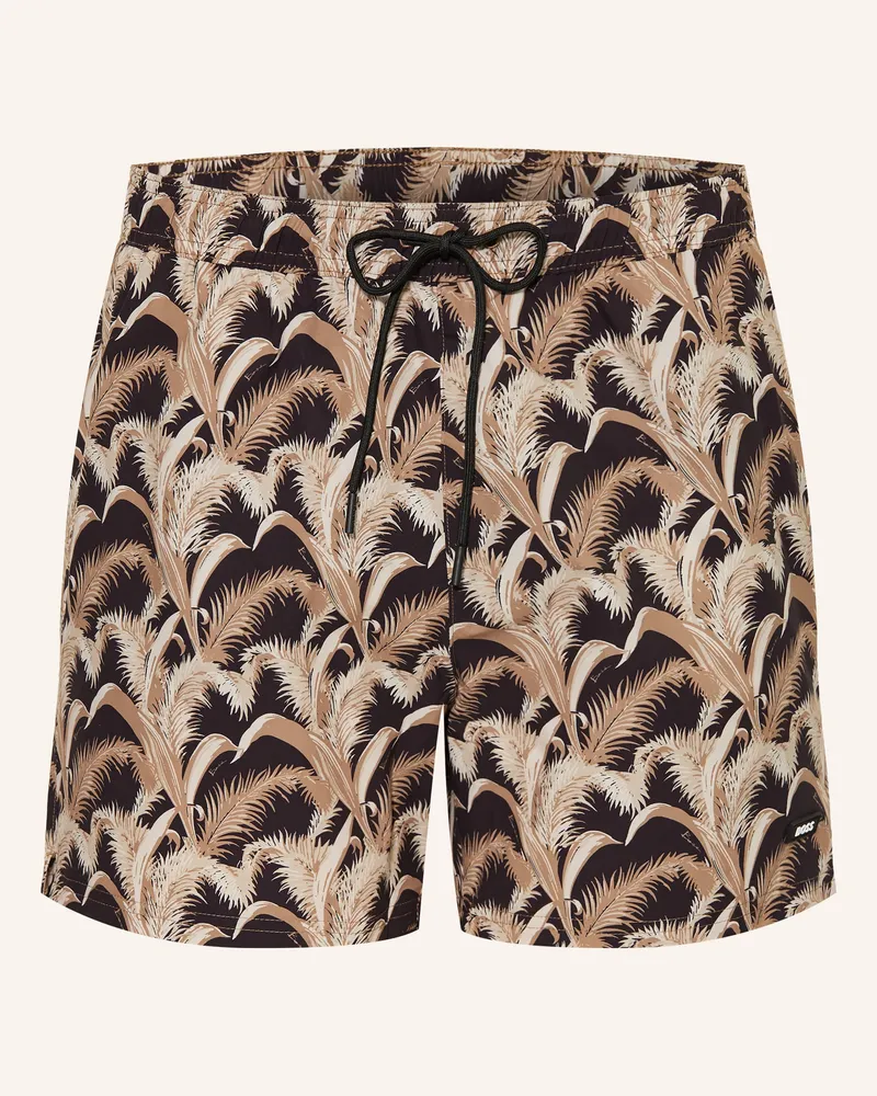 HUGO BOSS Badeshorts PIKE Schwarz