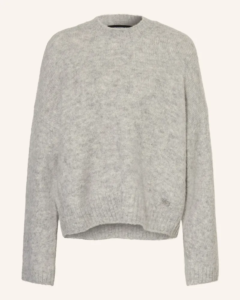 WRSTBHVR Oversized-Pullover Enci Mit Alpaka grau Grau