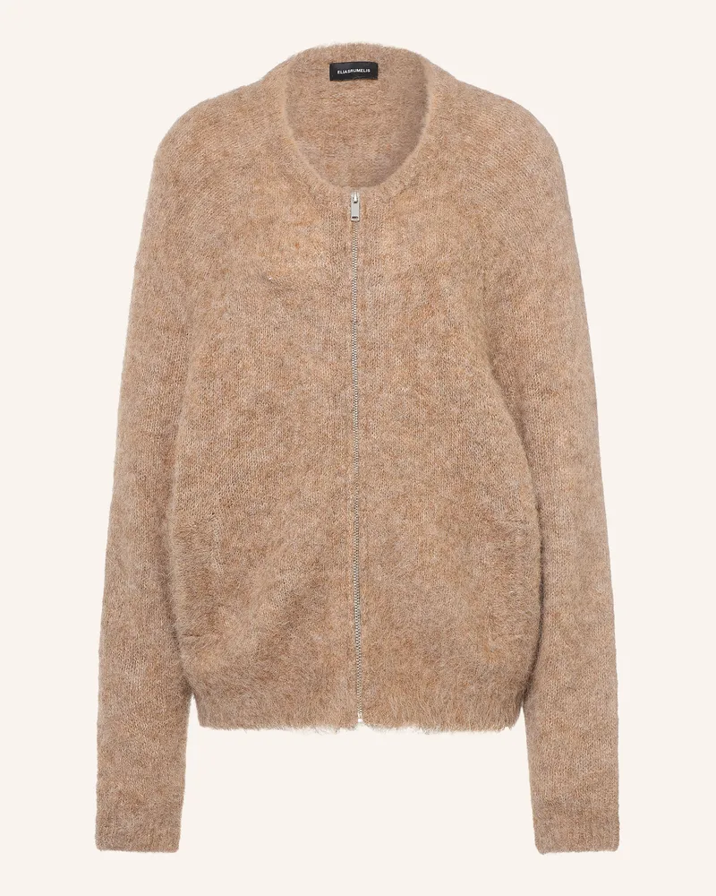 Elias Rumelis Strickjacke Damona Mit Alpaka braun Hellbraun
