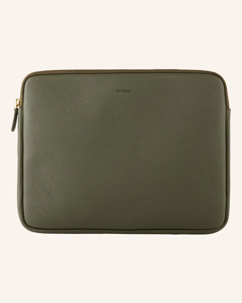 windsor. Laptop-Tasche gruen Oliv