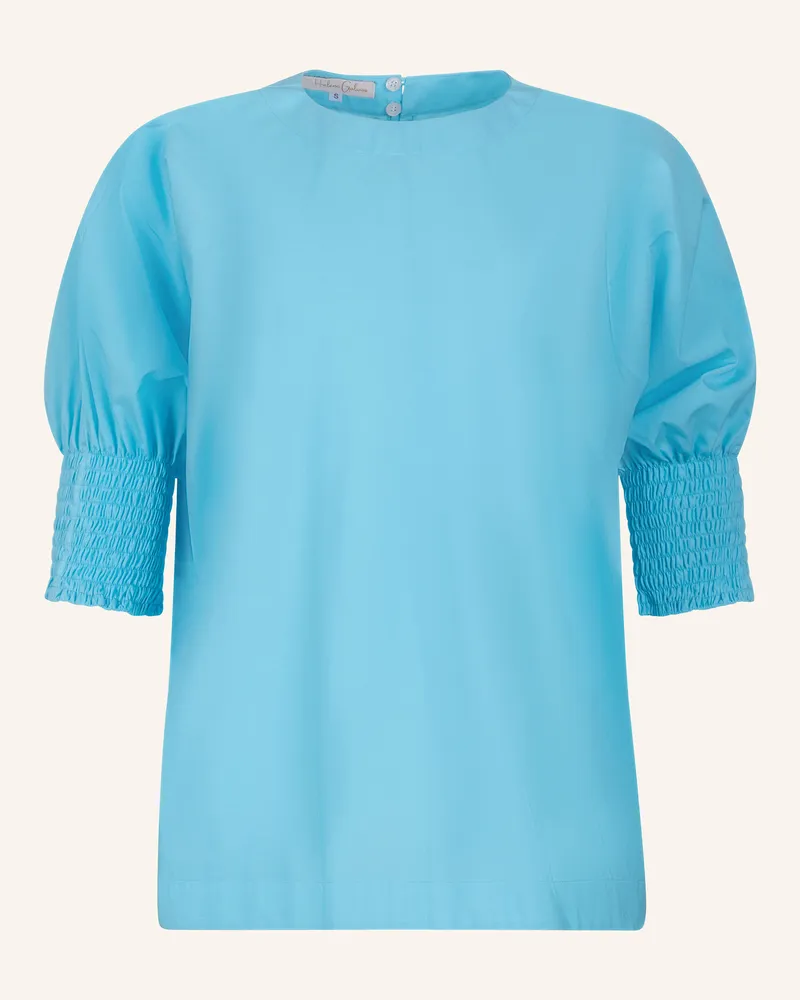 Helene Galwas Bluse Aus Baumwolle Ildiko blau Türkis