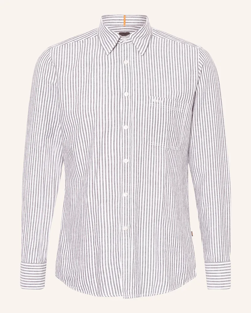 HUGO BOSS Hemd RELEGANT Regular Fit Schwarz