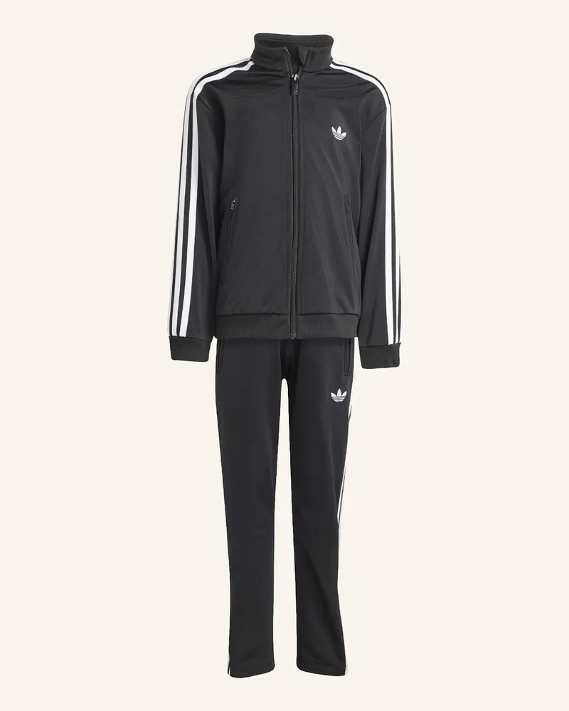 adidas FIREBIRD TRAININGSANZUG Schwarz