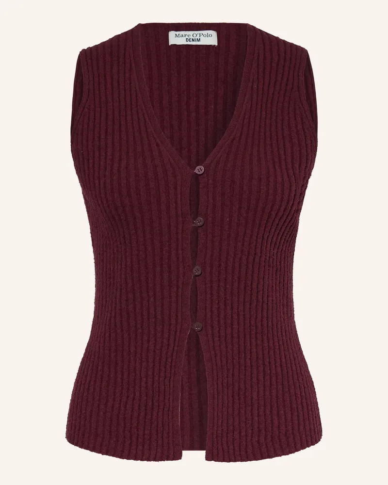 Marc O'Polo Strickweste rot Dunkelrot