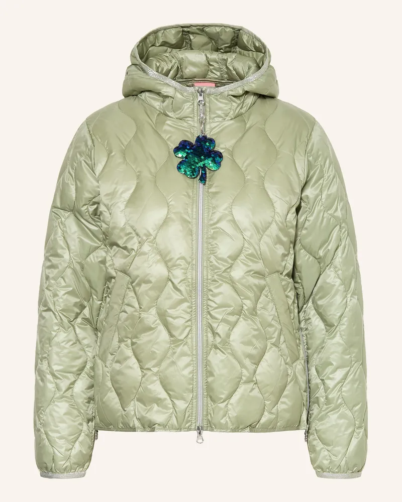 Cartoon Steppjacke gruen Hellgrün