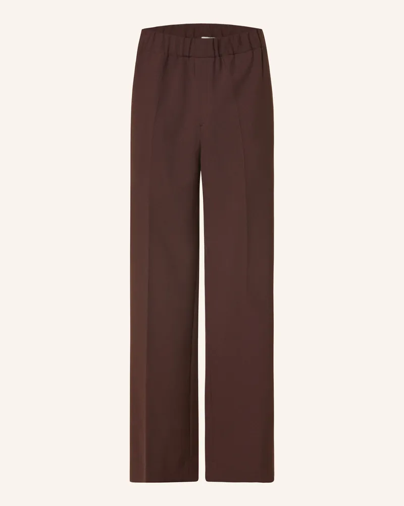 Sandro Jerseyhose Straight Fit Braun