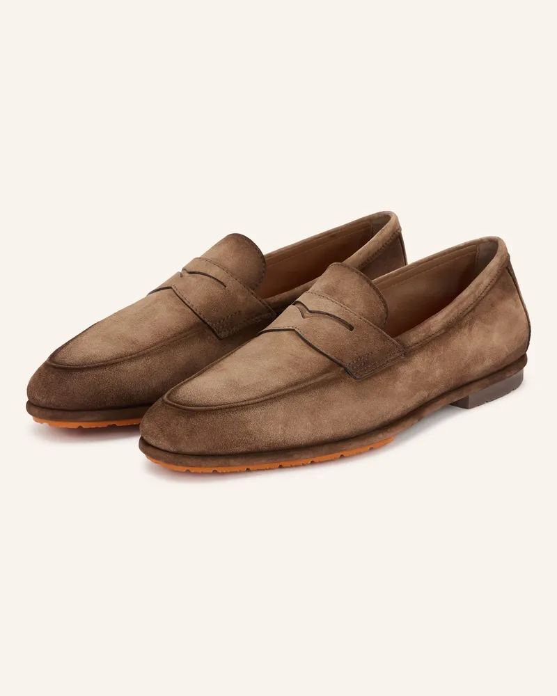 Santoni Penny-Loafer Carlo braun Braun