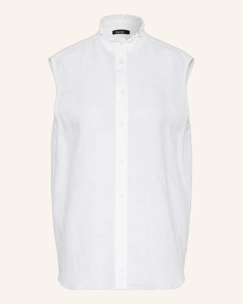MARC AUREL Leinenbluse Weiss