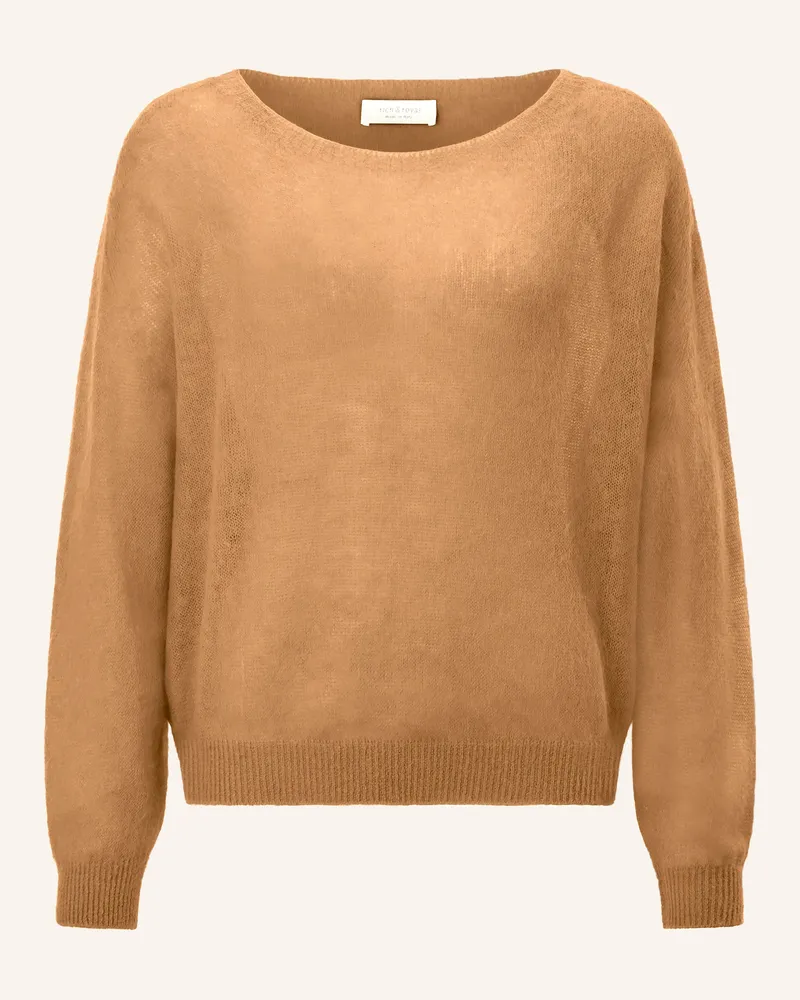 Rich&Royal Pullover Mit Alpaka braun Cognac