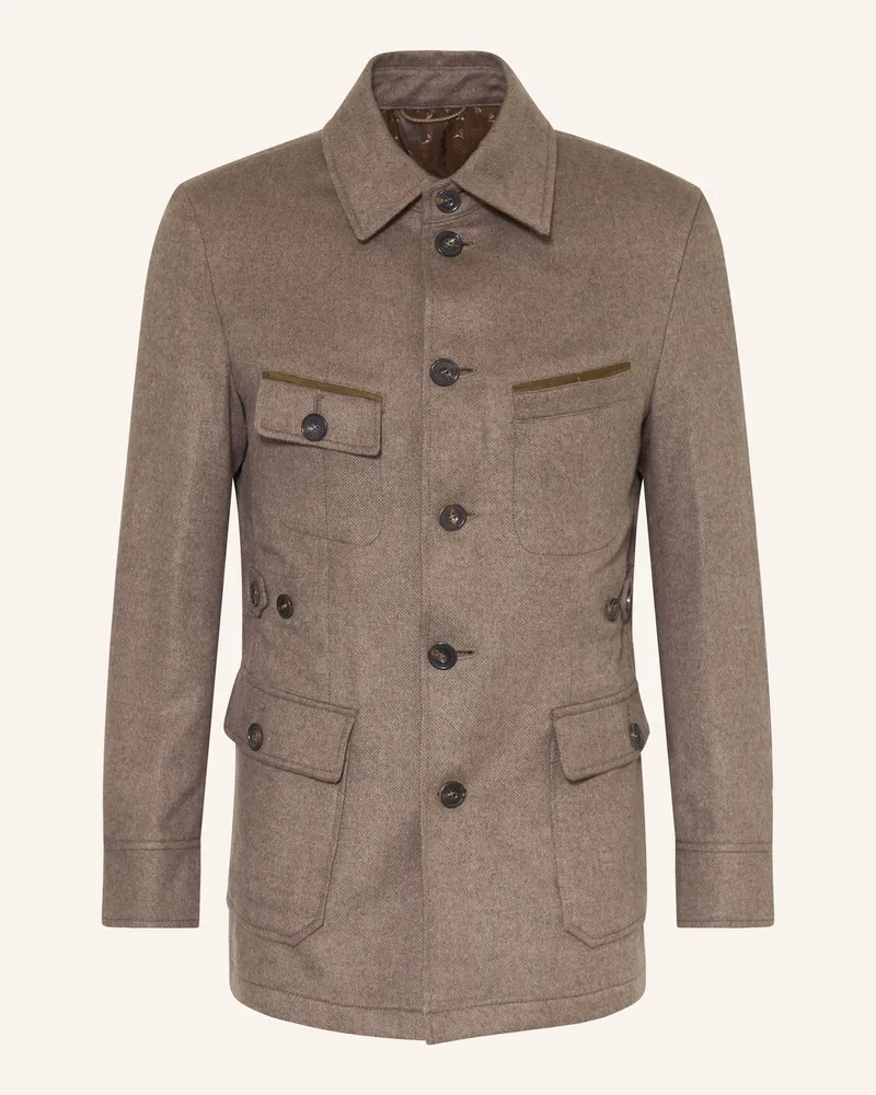 Habsburg Janker PARTAGAS mit Cashmere und Seide Braun