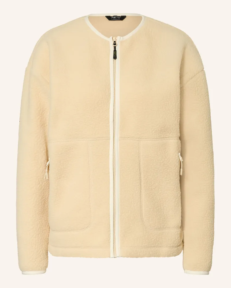 me°ru' Strick-Fleecejacke Bobigny beige Beige