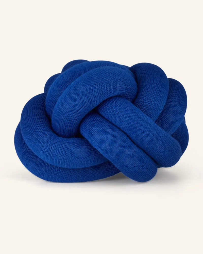 Design House Stockholm Dekokissen Knot blau Blau