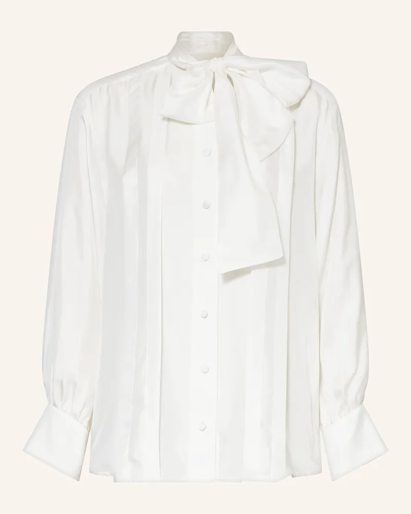 Sandro Satinbluse Ecru