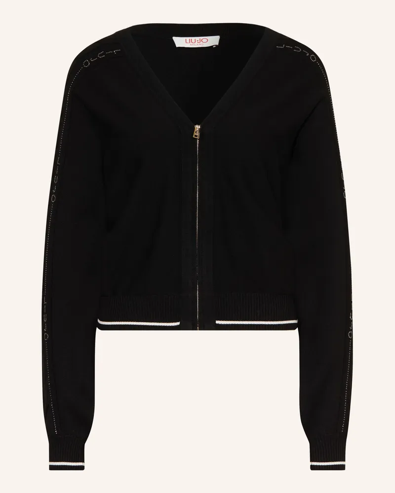 Liu Jo Strickjacke Mit Schmucksteinen schwarz Schwarz