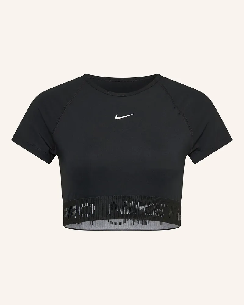 Nike Cropped-Shirt Nike Pro schwarz Schwarz