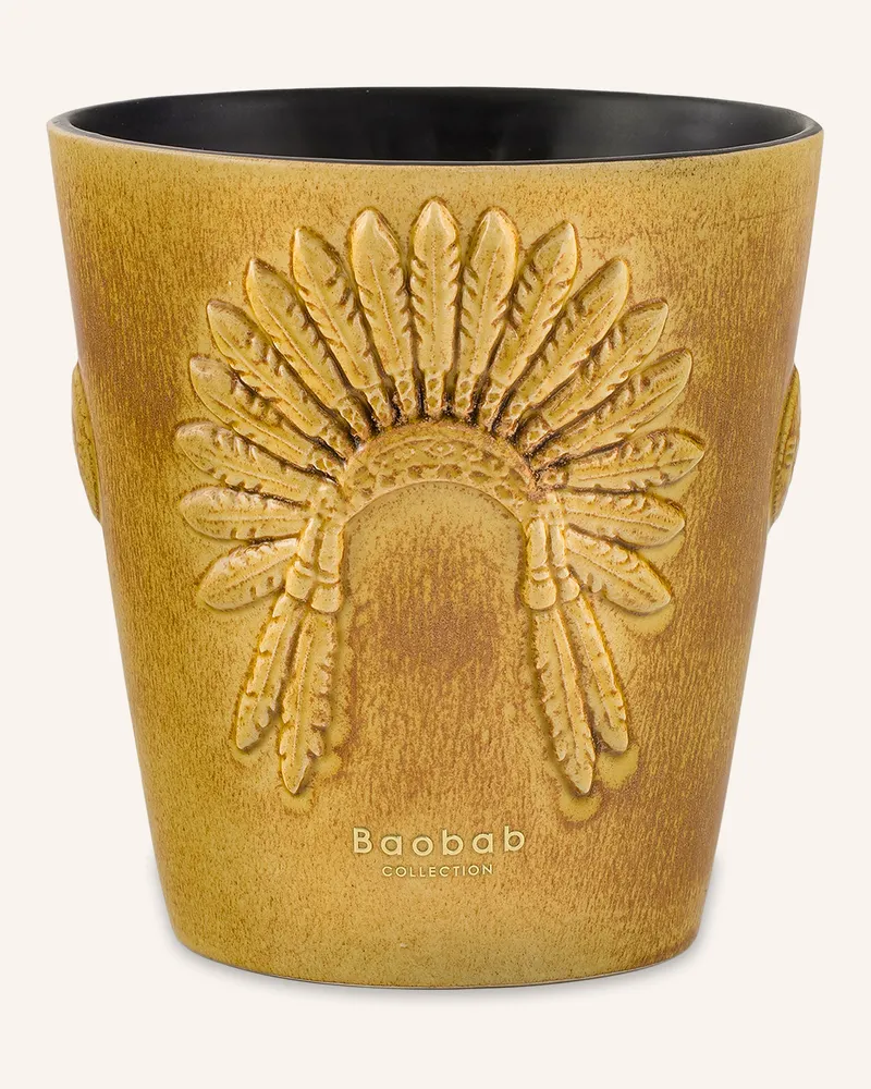 Baobab Collection Duftkerze Eagle's Pride Geronimo schwarz Dunkelgelb