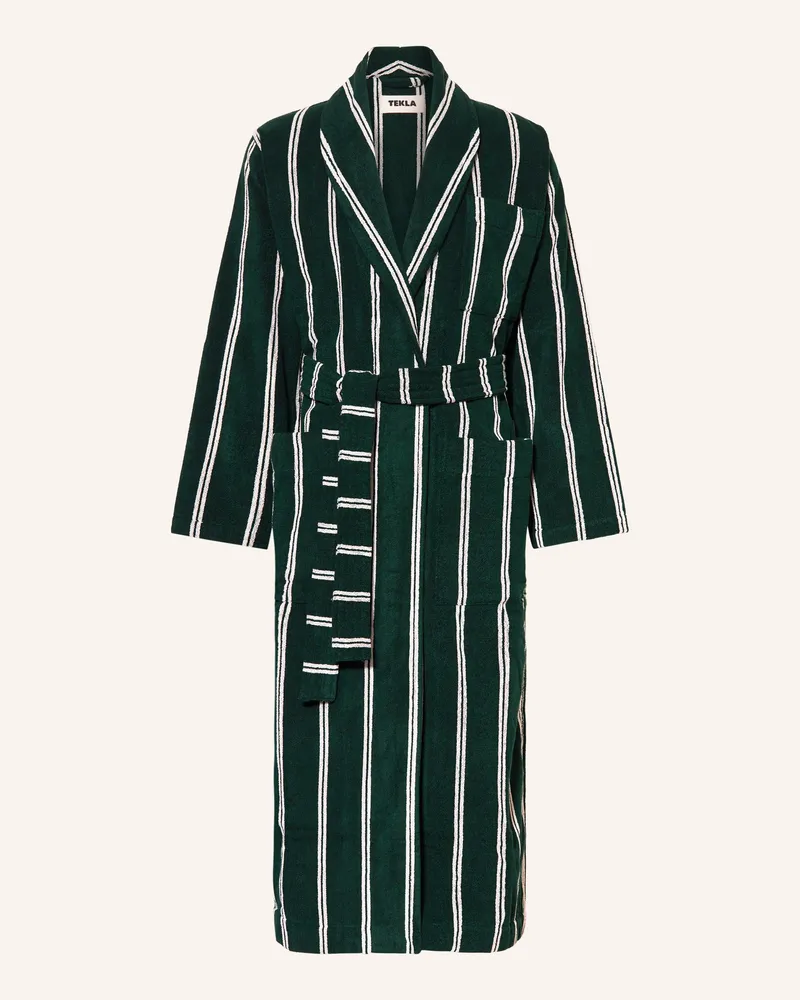 TEKLA Unisex-Bademantel Dunkelgrün