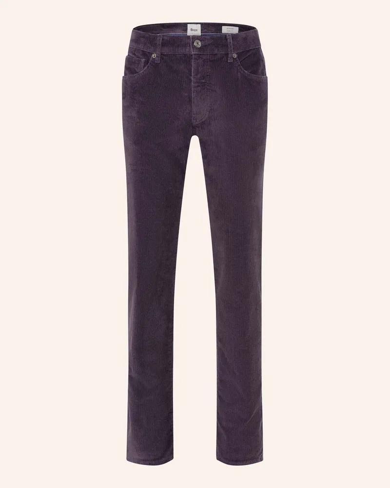 Brax Cordhose Cadiz Straight Fit lila Dunkellila