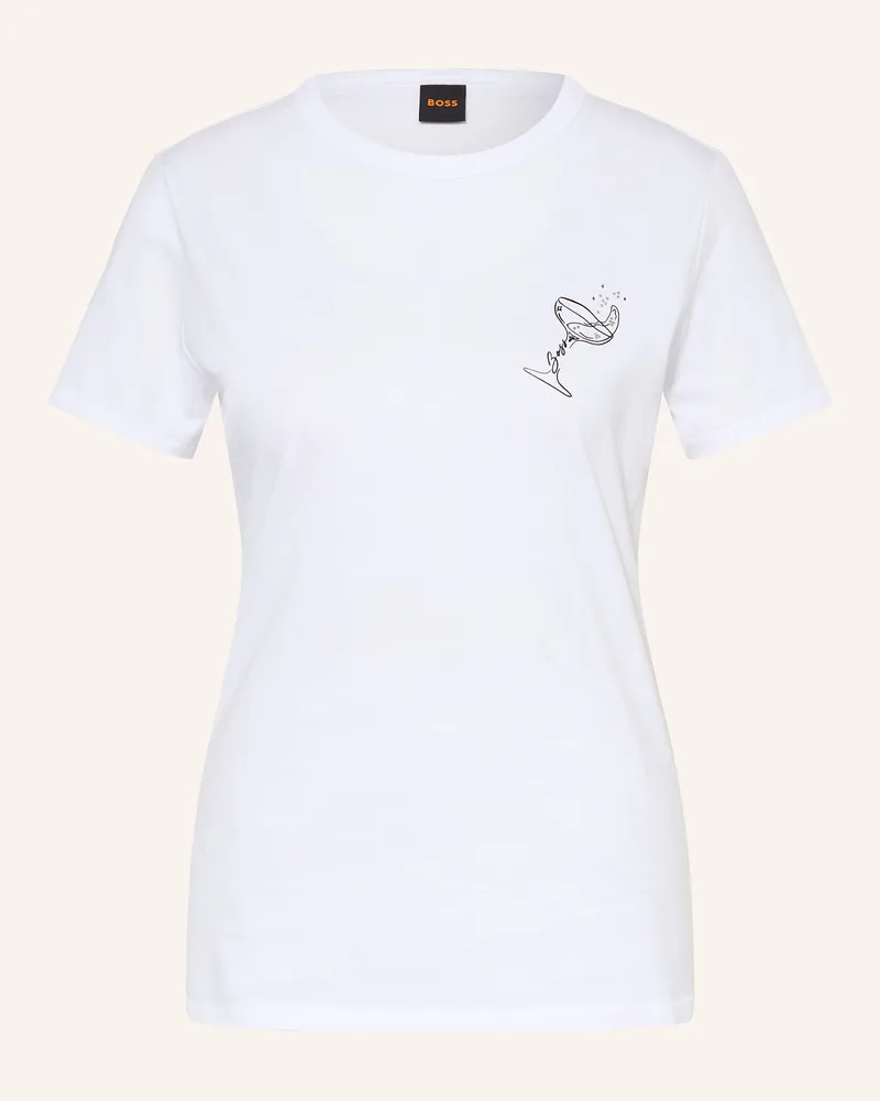 HUGO BOSS T-Shirt ELOGO Weiss