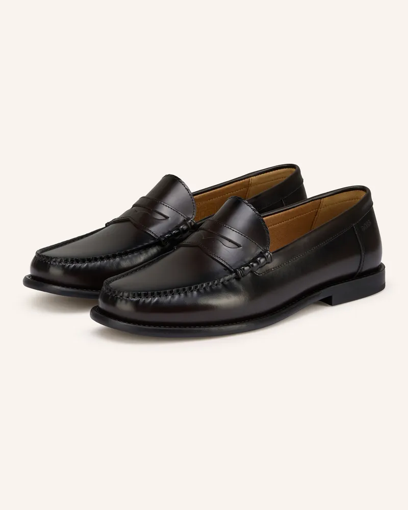 HUGO BOSS Penny-Loafer TEVAN Dunkelbraun