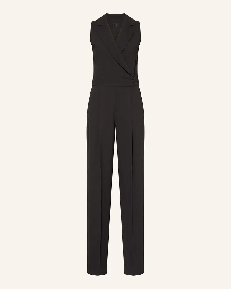 MARELLA Jumpsuit in Wickeloptik Schwarz