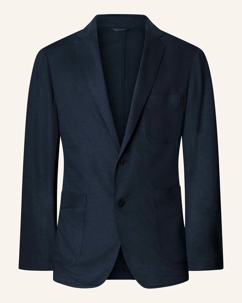 Hackett Sakko Ultra Lw Linen Jersey blau Dunkelblau