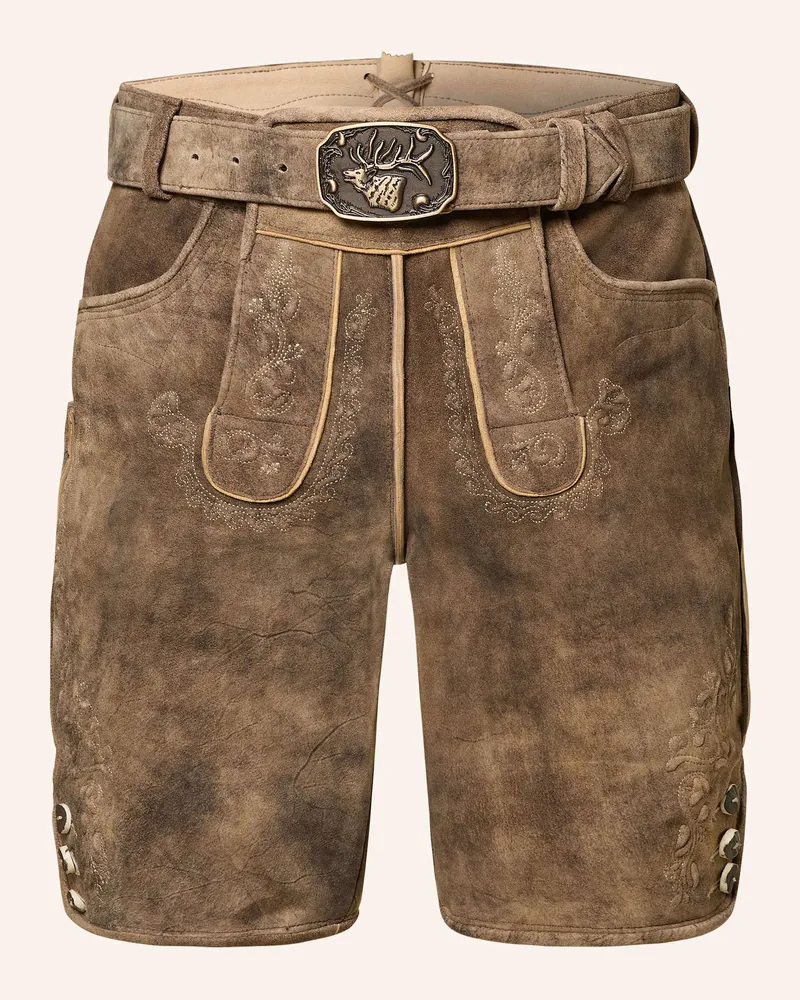 Spieth & Wensky Trachten-Lederhose FREUD Braun