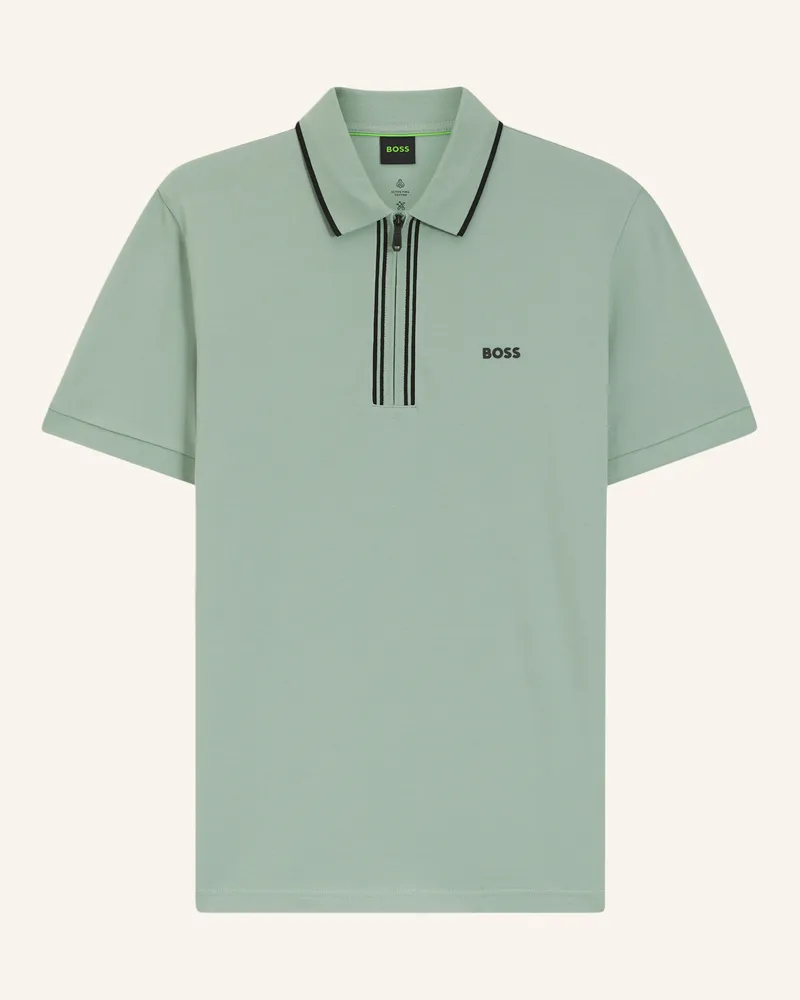 HUGO BOSS Poloshirt Philix Goc Slim Fit gruen Grün