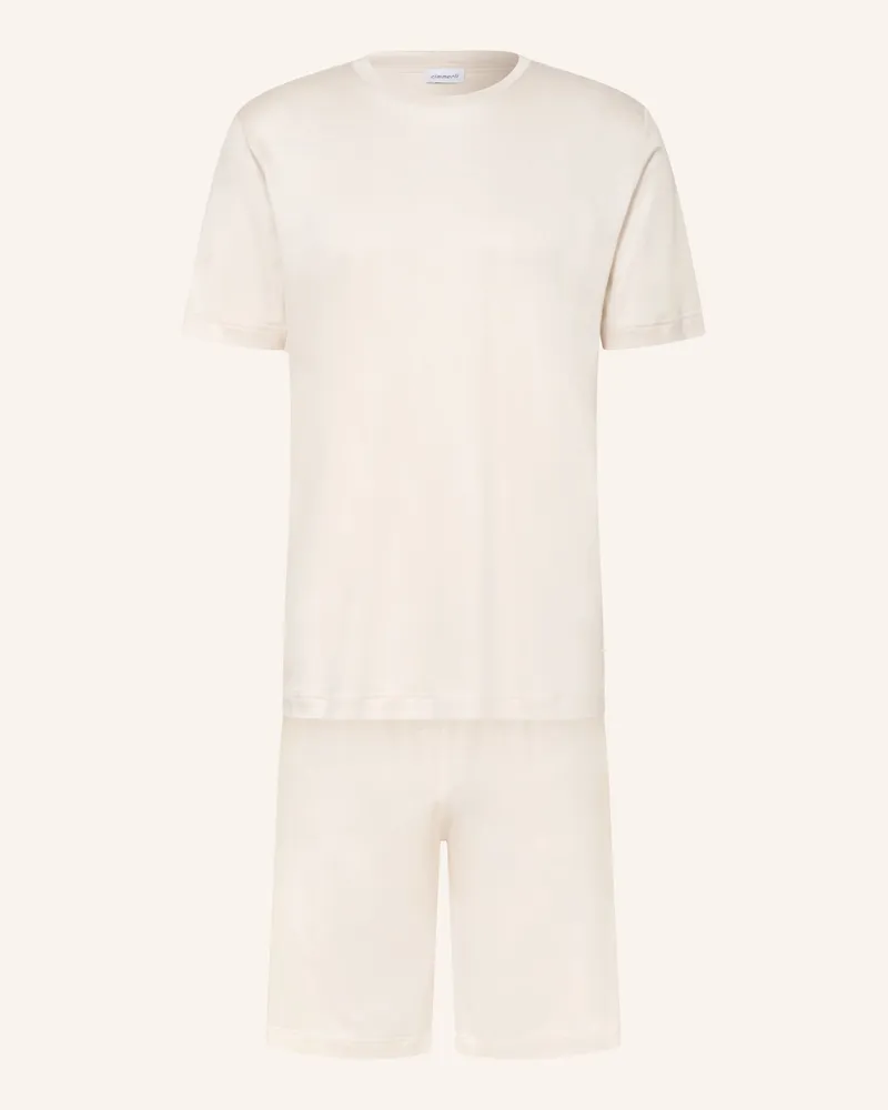 Zimmerli Shorty-Schlafanzug SUSTAINABLE LUXURY Creme