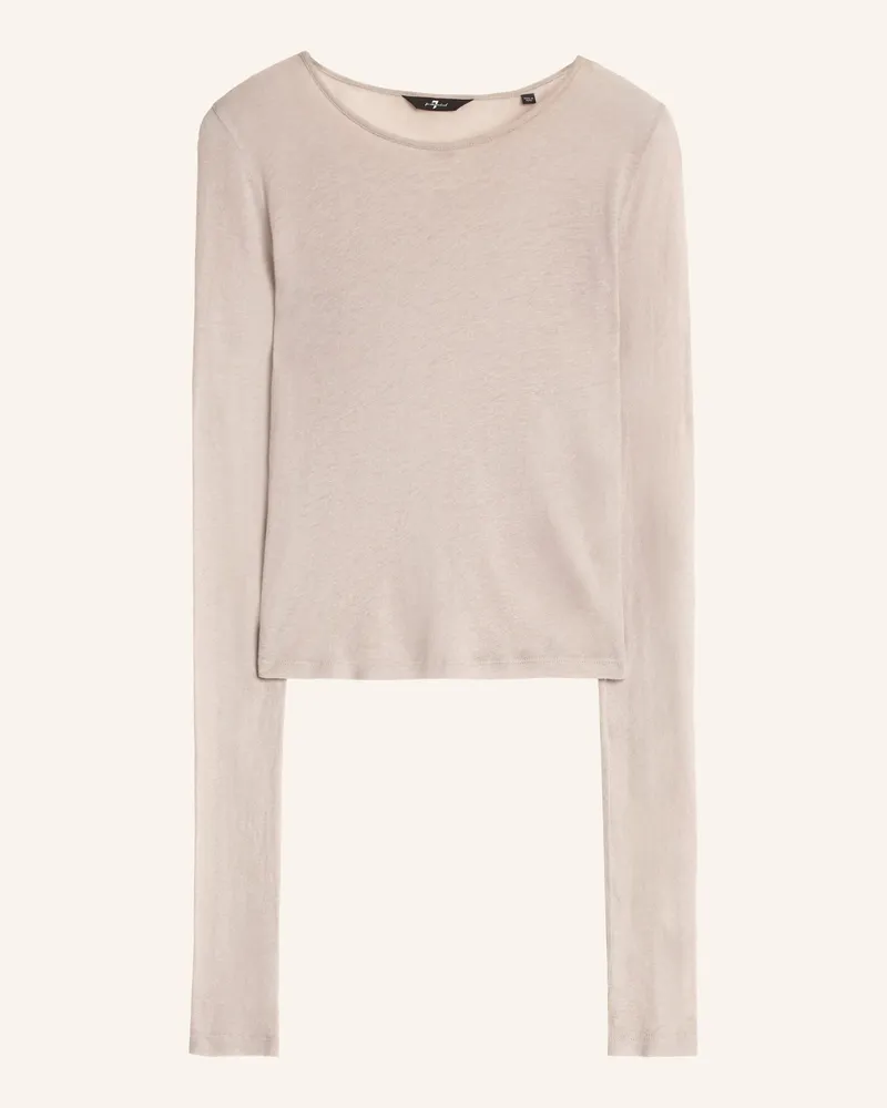 7 for all mankind L/S CREW T-shirt Grau