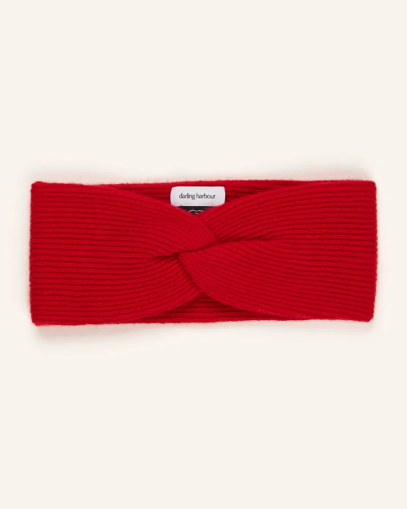 Darling Harbour Stirnband aus Cashmere Rot