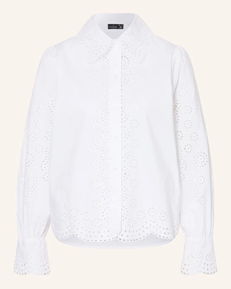 van Laack Hemdbluse VL-FELJA-PXE mit Lochspitze Weiss