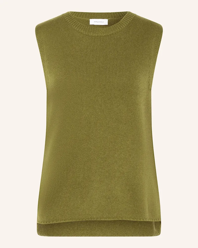 Darling Harbour Pullunder Mit Cashmere gruen Lodengrün