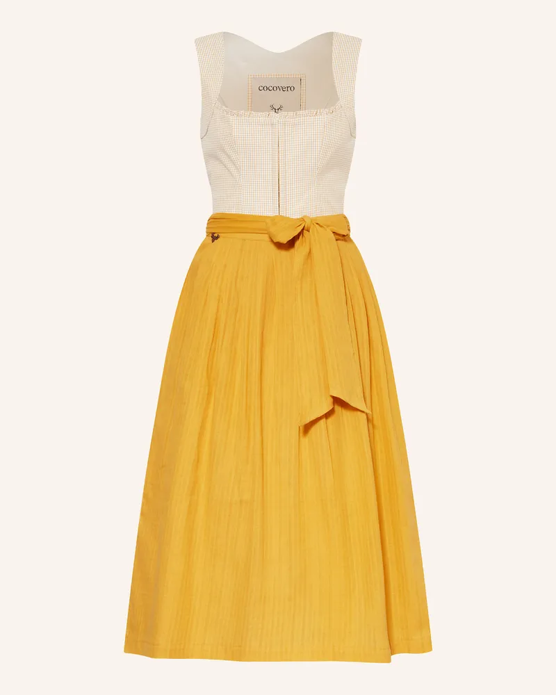 CocoVero Jeansdirndl HERMINE Weiss