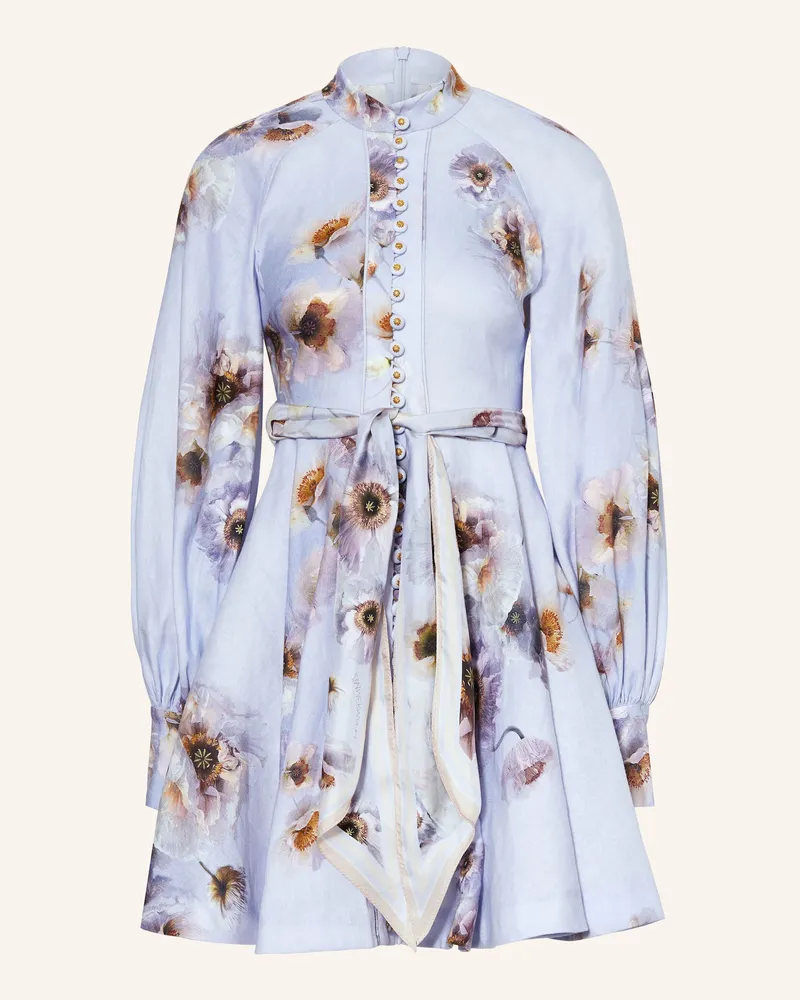 Zimmermann Cocktailkleid HYPNOTIC aus Leinen Helllila