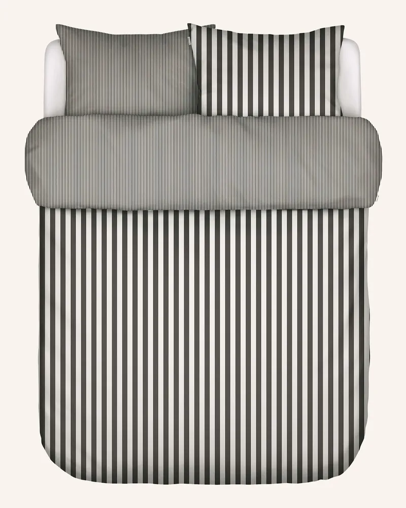 Marc O'Polo Bettwäsche Zum Wenden grau Schwarz