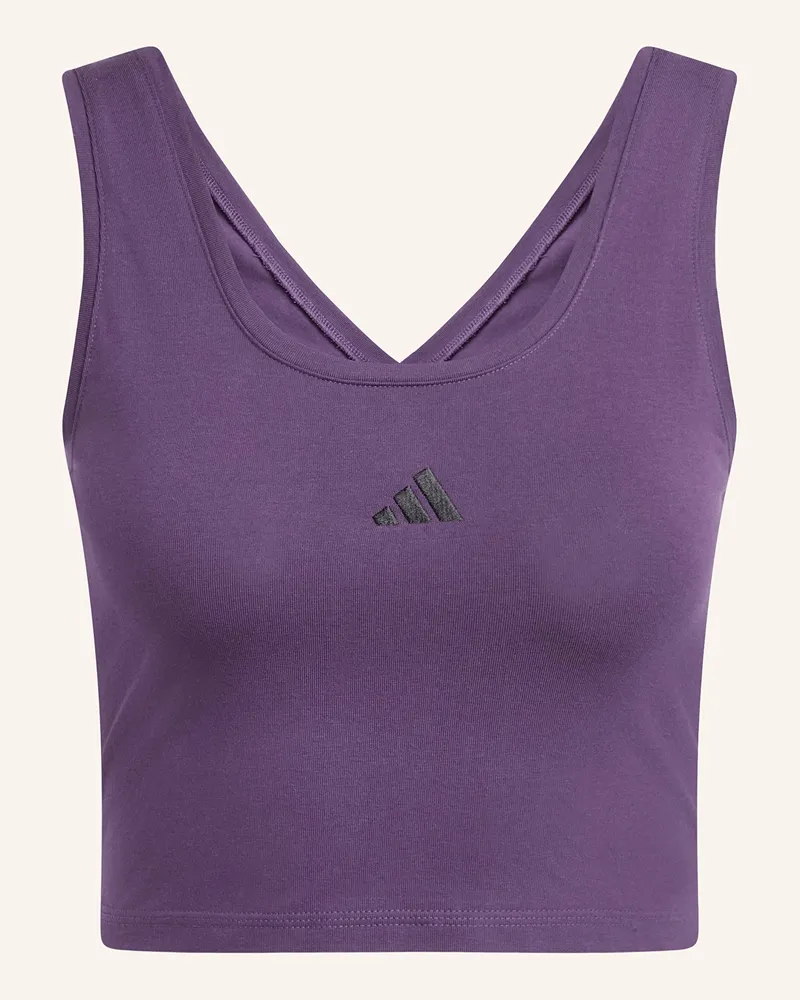 adidas Top ESSENTIALS SMALL LOGO COTTON LIFESTYLE TANK Lila