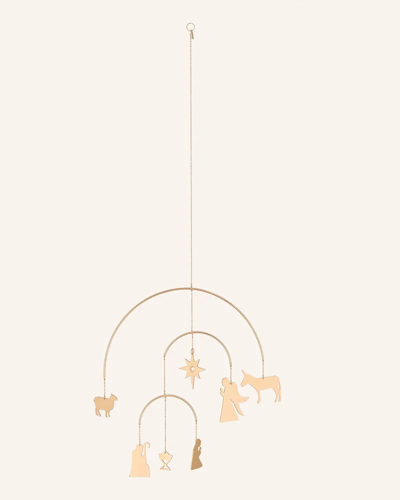 räder Mobile Krippe & Tiere gold Gold