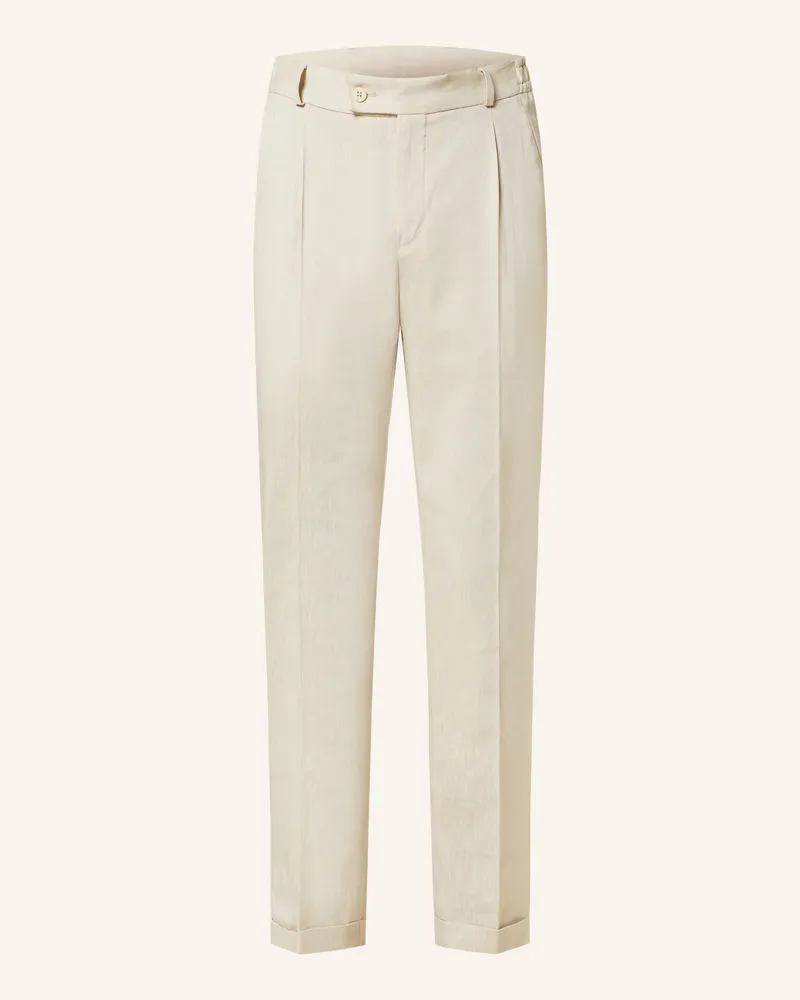 paul Anzughose Extra Slim Fit Mit Leinen beige 230