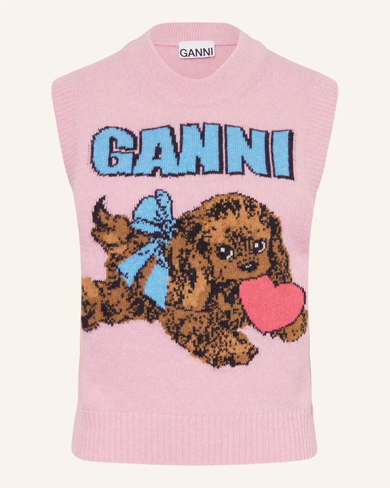 Ganni Pullunder Rosa