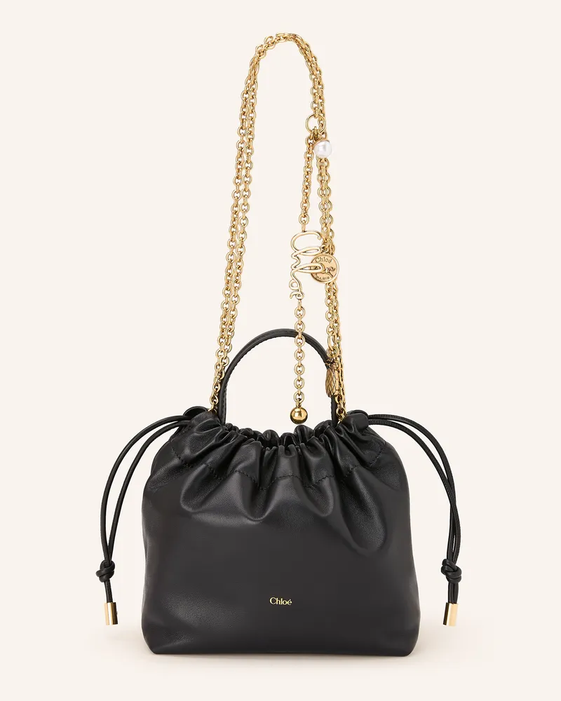 Chloé Schultertasche Icons Mini schwarz Black