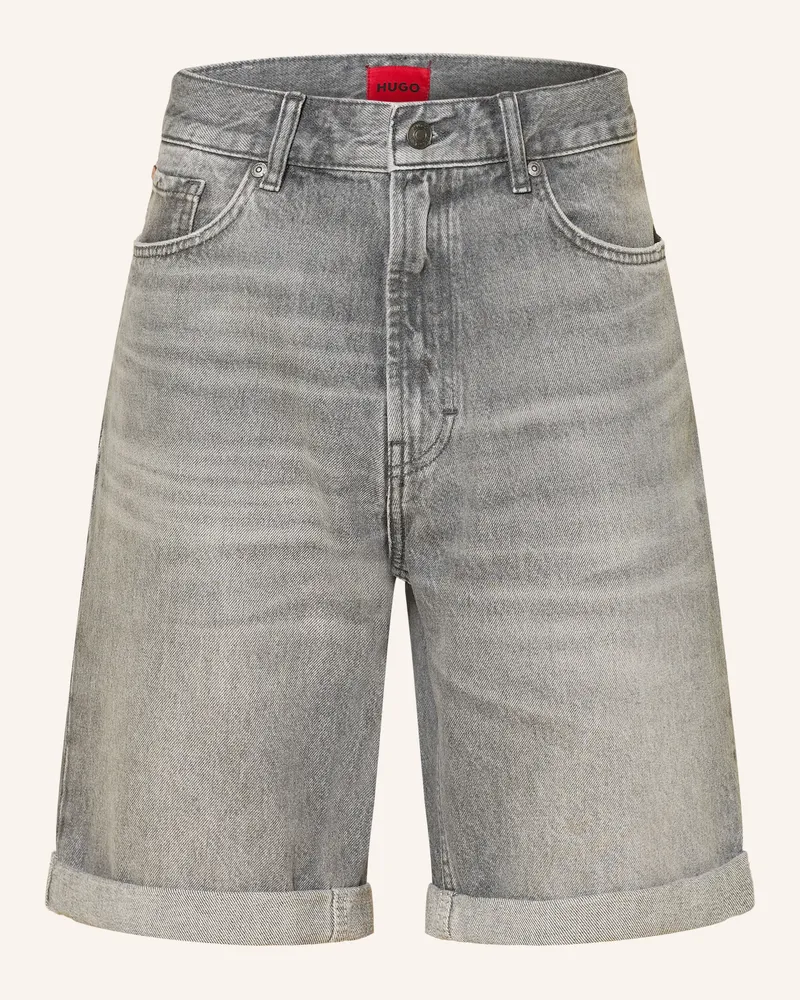 HUGO BOSS Jeansshorts 838/S Relaxed Tapered Fit Grau