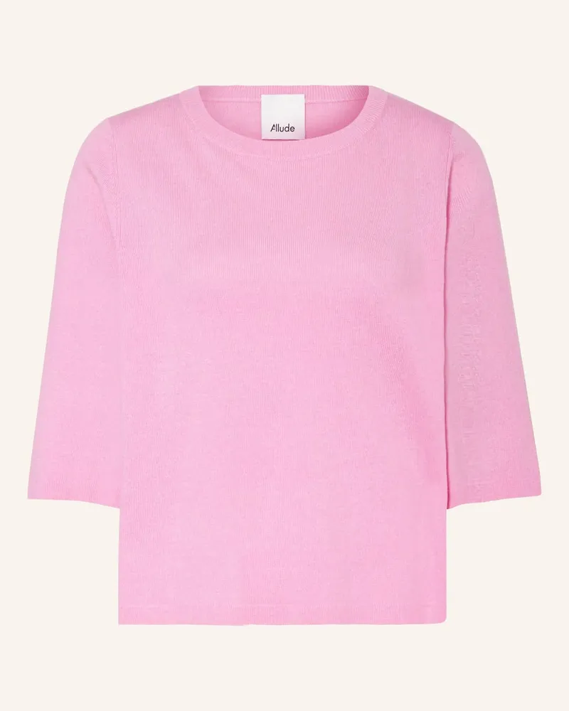 ALLUDE Pullover mit Cashmere und 3/4-Arm Rosa